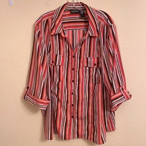 Maggie Barnes Striped Blouse